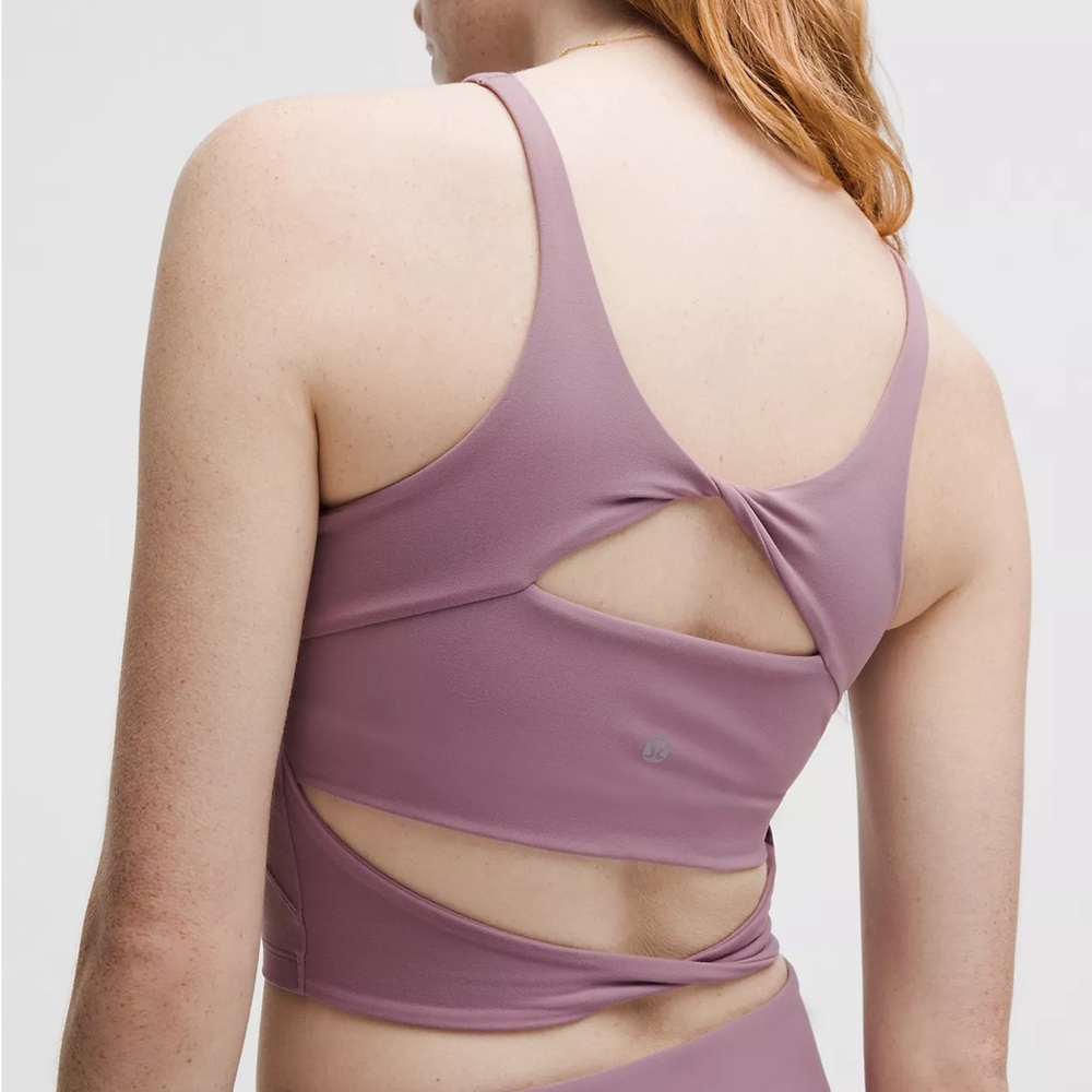 Lululemon Align Twist-Back Tank Top *Light Support, C/D NWT Lavender Lux